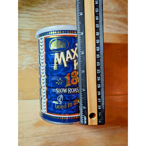 Maxwell House 1892 Slow Roast Coffee Can - Clean cond. w/Lid 16oz , empty - Farm - Picture 3 of 5